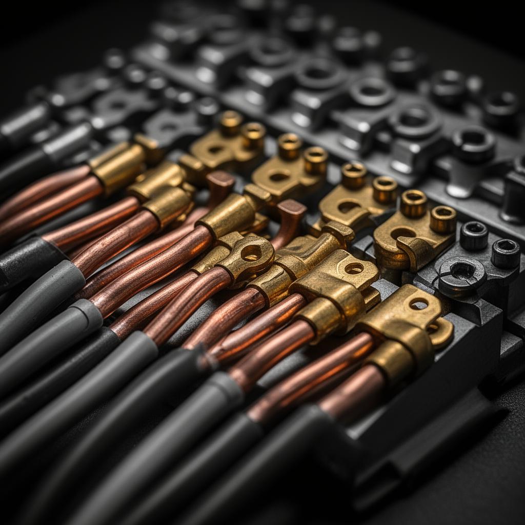 Copper terminals and components
